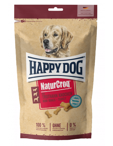Snack HAPPY DOG NaturCroq Mini Os Dinde