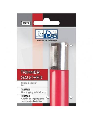 Trimmer IdealDog Gaucher Fin 19 Dents Rouge