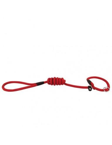 Laisse lasso corde basic rouge