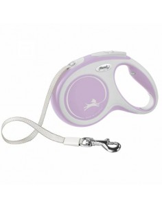 Laisse Flexi New Comfort Sangle Rose