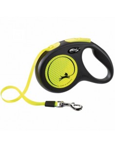 Laisse Flexi Néon Reflect Sangle