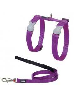 Ensemble harnais et laisse Red Dingo Chats Basic violet