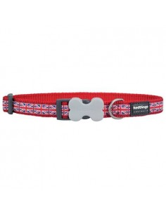 Collier Red Dingo Fantaisie rouge "Union Jack"