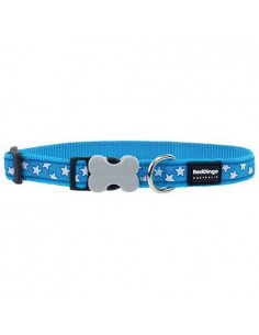 Collier Red Dingo Fantaisie bleu motifs étoiles