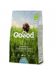 Goood MINI – croquettes chien junior à l’agneau fermier & truite durable
