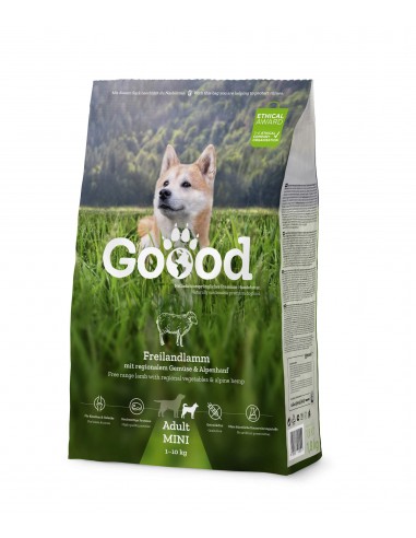 Goood MINI – Croquettes chien adulte à l’agneau fermier 1.8kgs