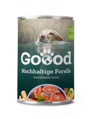Goood Pâtée chien adulte à la truite durable (sans céréales) 400 g