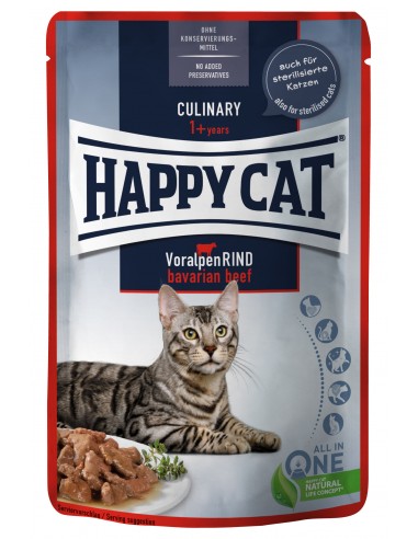 Happy Cat Viande en Sauce - Boeuf Alpin Culinary 85g