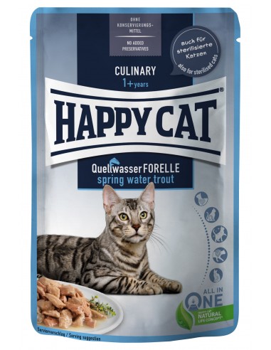 Happy Cat Viande en Sauce - Truite de source Culinary 85g