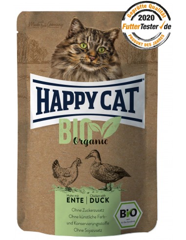 Happy Cat Pouch Bio Poulet / Canard 85g