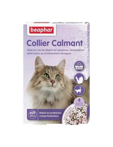 Colliers calmants à base de valériane pour chat