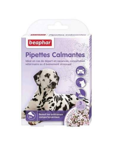 Pipettes calmantes à base de valériane pour chien