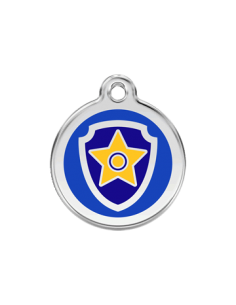 Médaille en émail Chase de la Pat' Patrouille de Nickelodeon Bleu Foncé