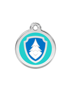 Médaille en émail Everest de la Pat' Patrouille de Nickelodeon Turquoise
