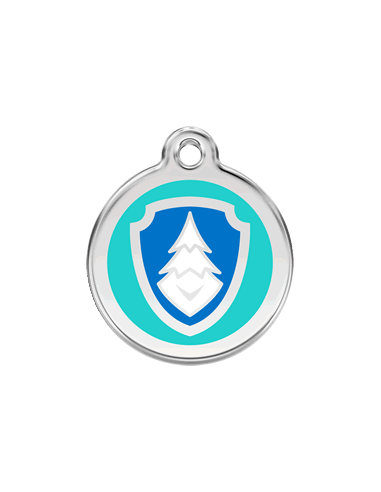 Médaille en émail Everest de la Pat' Patrouille de Nickelodeon Turquoise