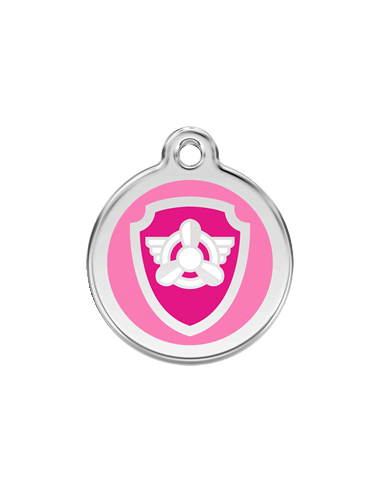 Médaille en émail Stella de la Pat' Patrouille de Nickelodeon Rose