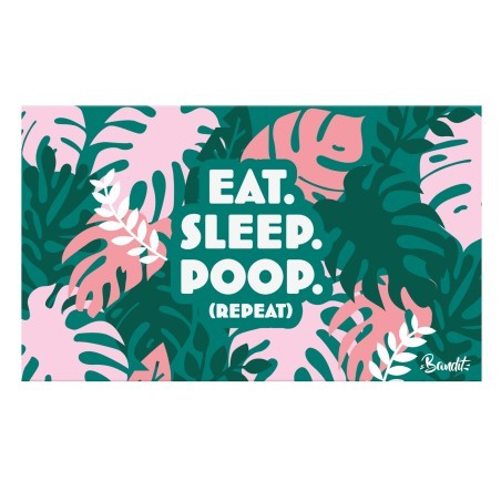 Tapis de gamelle EAT SLEEP POOP - BANDIT