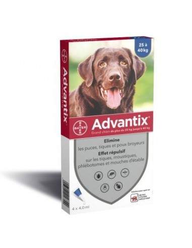 Pipettes Advantix Grands Chiens