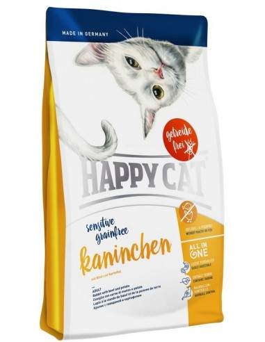 Happy Cat Sensitive Lapin Sans Céréale 1.4kgs - 4kgs