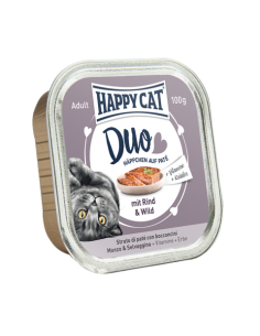 Happy Cat Pâtée Duo Boeuf & Gibier 100g