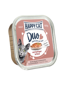 Happy Cat Pâtée Duo Volaille & Boeuf 100g