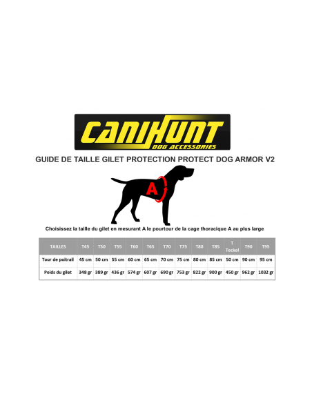 GILET PROTECT DOG ARMOR V2 CANIHUNT